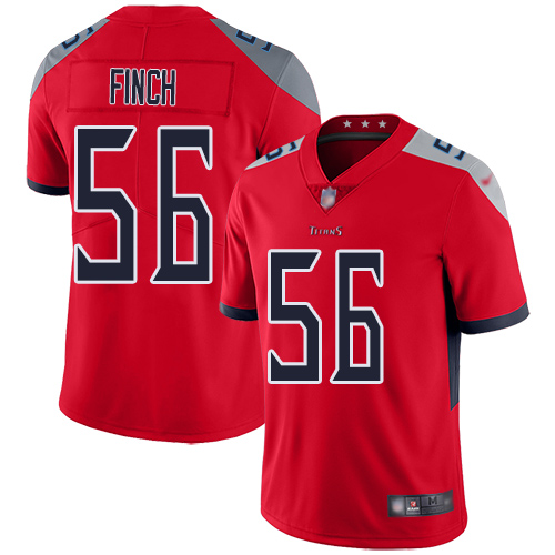Tennessee Titans Limited Red Men Sharif Finch Jersey NFL Football #56 Inverted Legend->tennessee titans->NFL Jersey